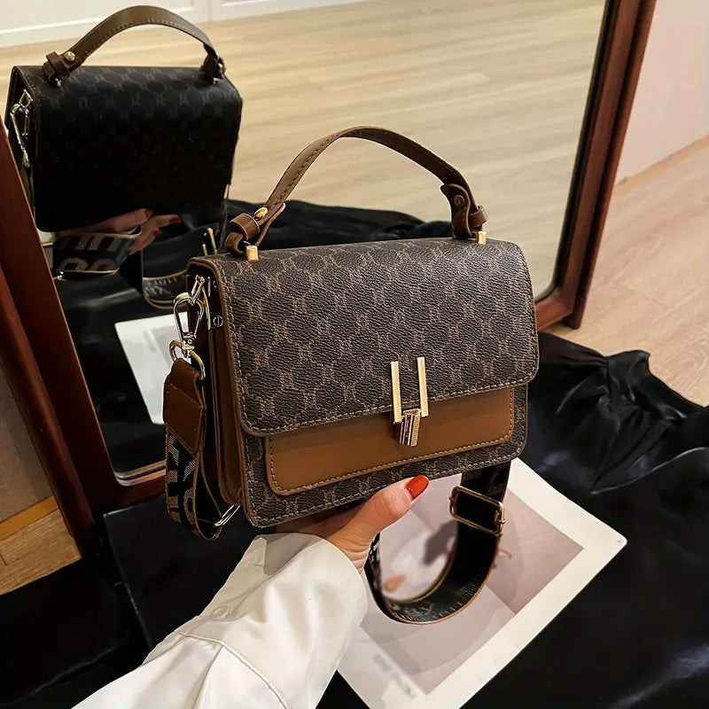Luxurious Geometric Pattern Shoulder Bag