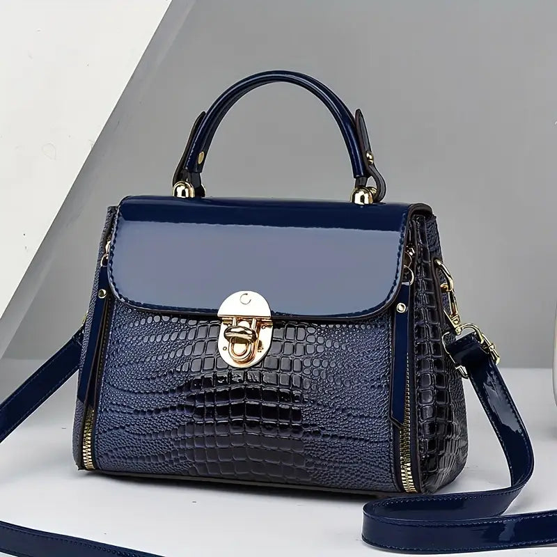 Elegant Crocodile Pattern Handbag for Women