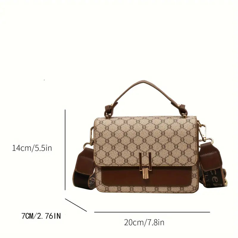 Luxurious Geometric Pattern Shoulder Bag