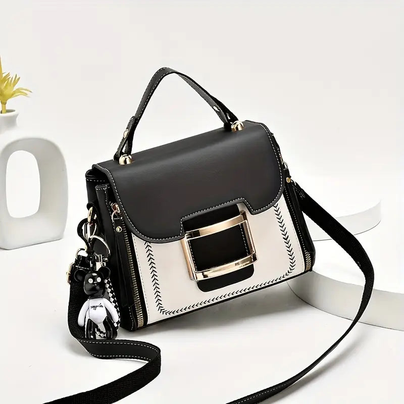 Buckle Decor Crossbody Bag