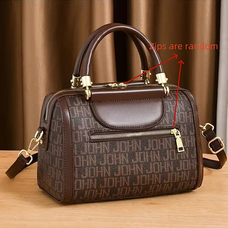 Designer-Inspired Boston Handbag for Women