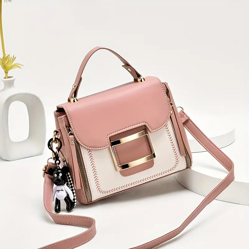 Buckle Decor Crossbody Bag