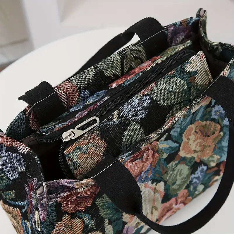 Thickened Knitted Jacquard Fabric Tote Bag