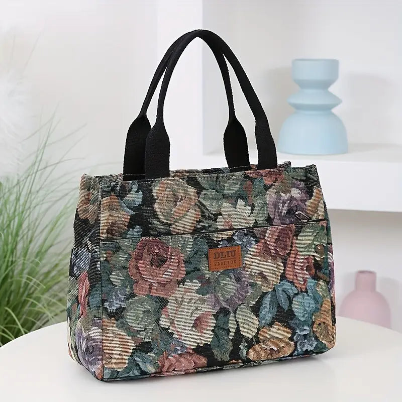 Thickened Knitted Jacquard Fabric Tote Bag