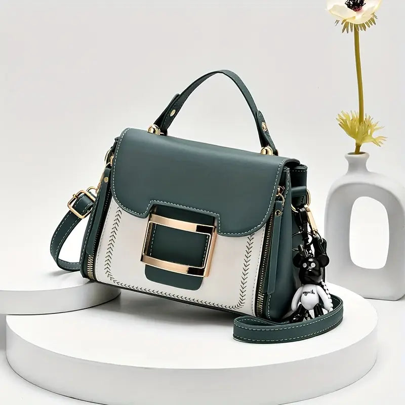 Buckle Decor Crossbody Bag