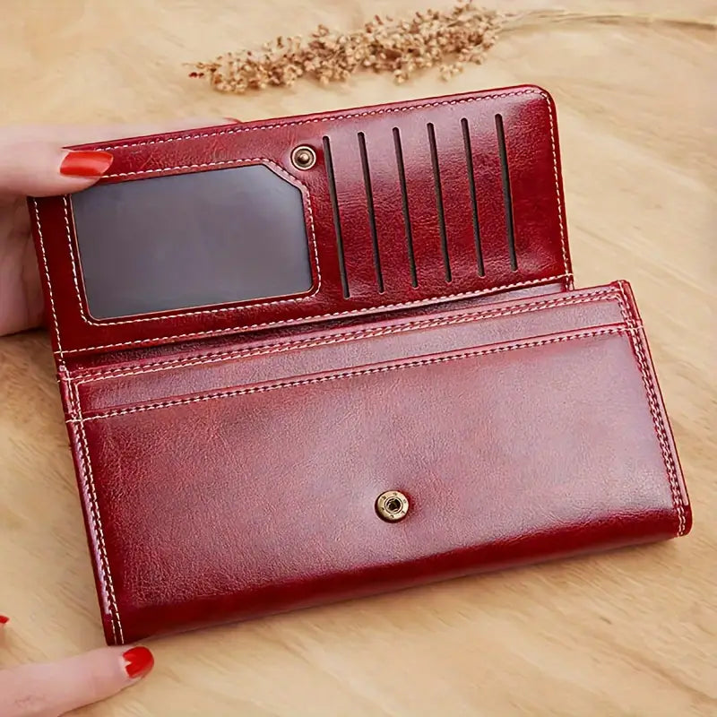 Chic Bifold Synthetic Leather Wallet