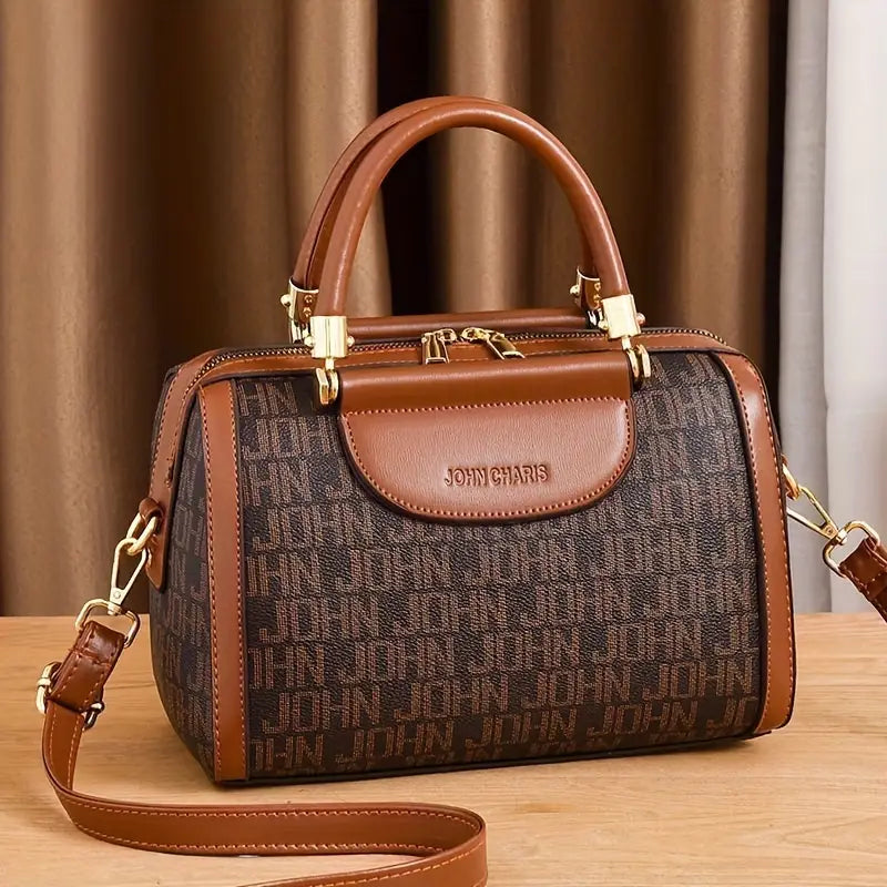 Designer-Inspired Boston Handbag for Women