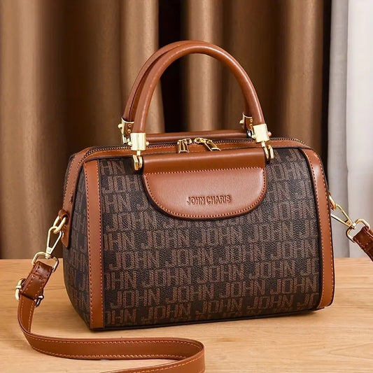 Designer-Inspired Boston Handbag for Women