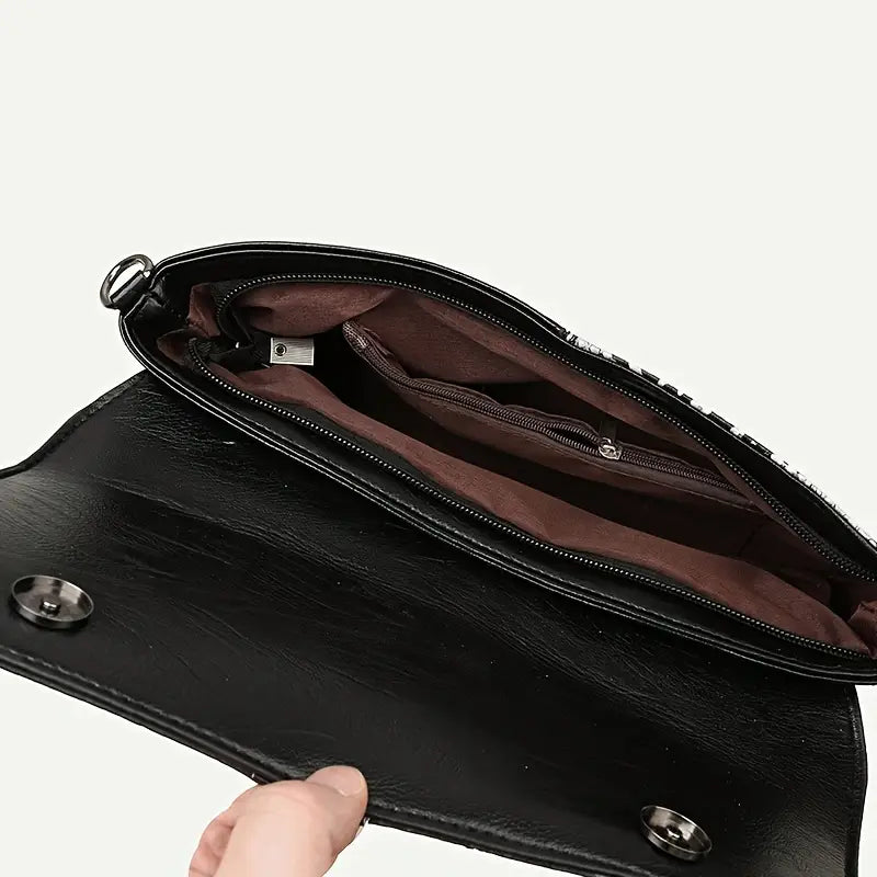 Vintage Crocodile Pattern Handbag for Women