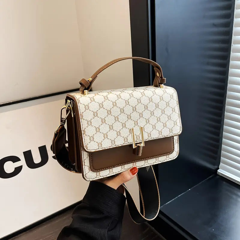 Luxurious Geometric Pattern Shoulder Bag