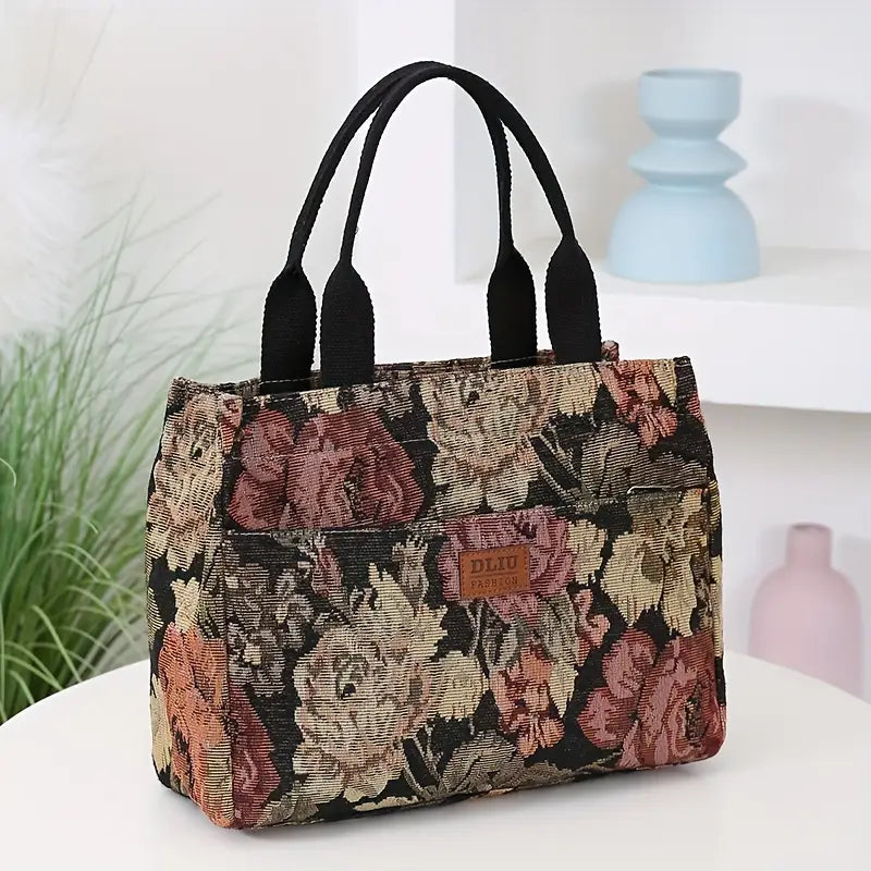 Thickened Knitted Jacquard Fabric Tote Bag