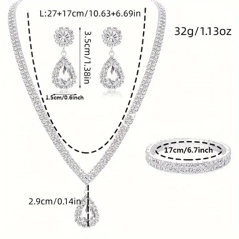 Wedding Necklace And Earring Set