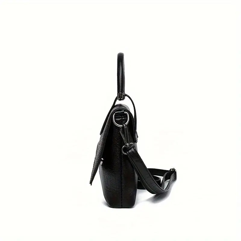 Vintage Crocodile Pattern Handbag for Women