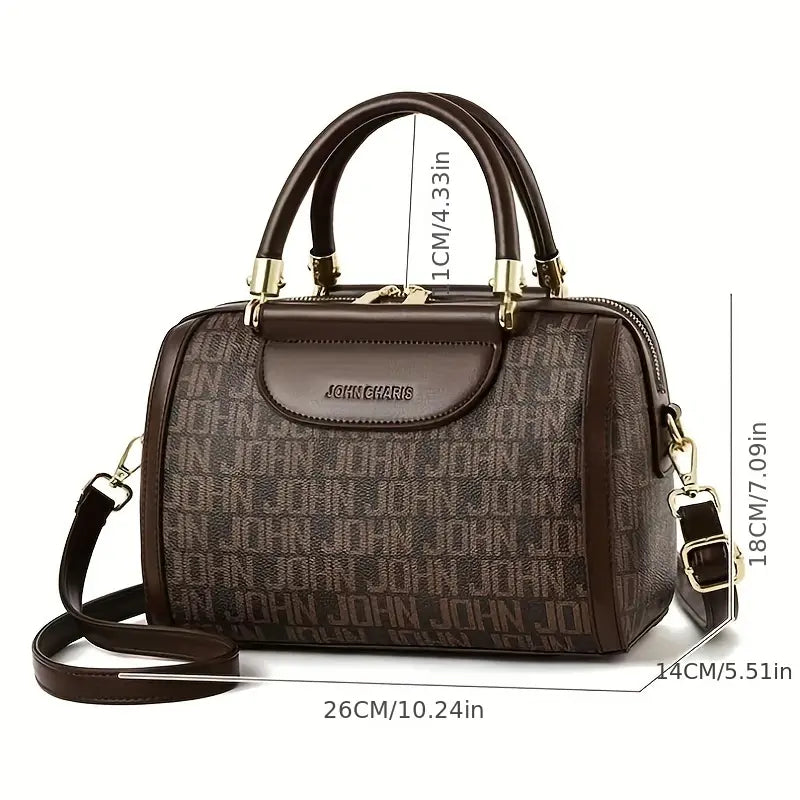 Designer-Inspired Boston Handbag for Women