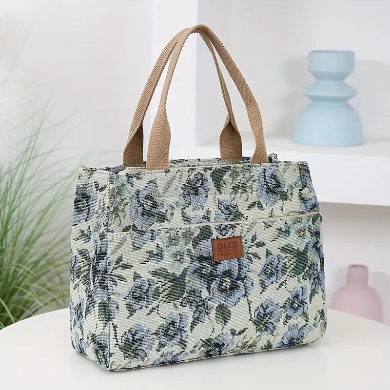 Thickened Knitted Jacquard Fabric Tote Bag