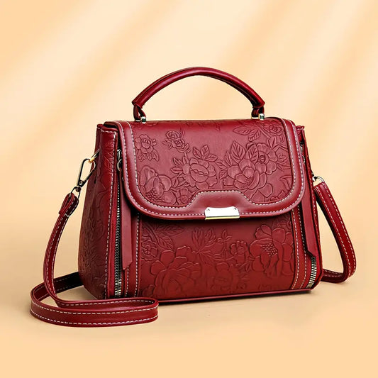 Fashion Embossed Large Capacity Crossbody Bag