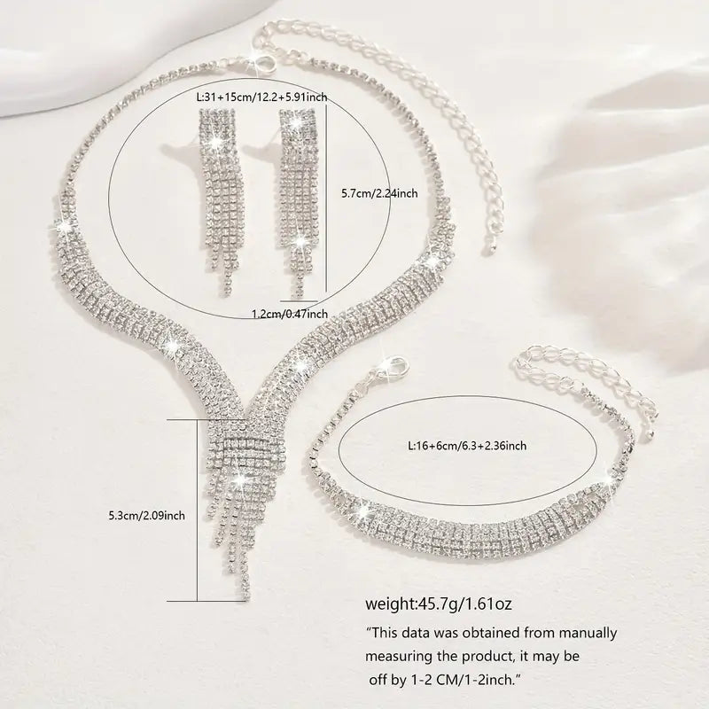 Elegant V-shaped Tassel Necklace