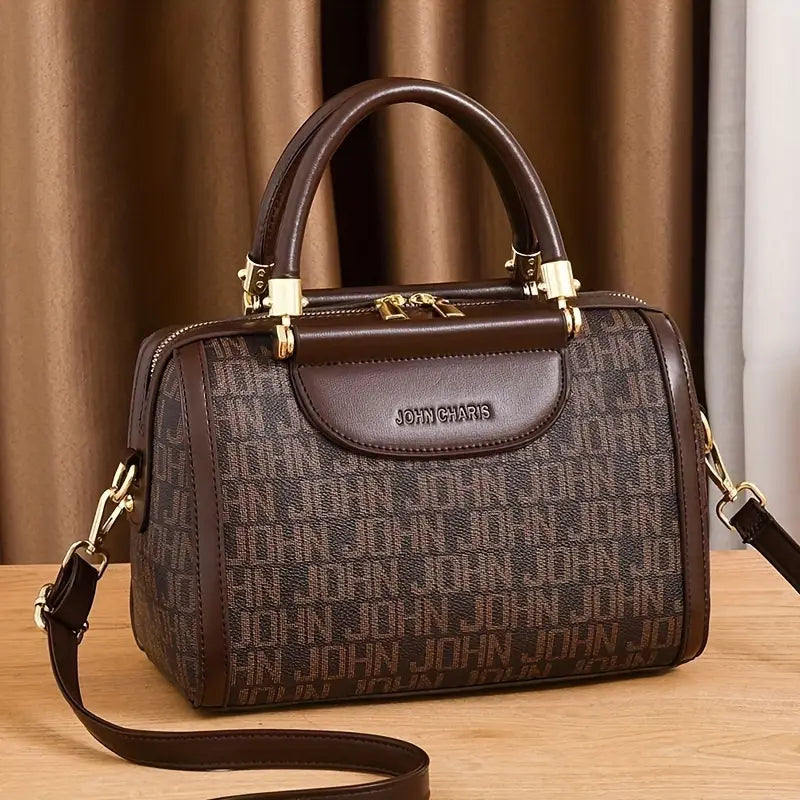 Designer-Inspired Boston Handbag for Women