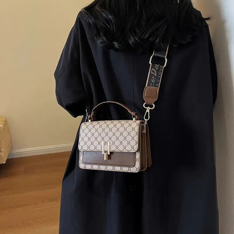 Luxurious Geometric Pattern Shoulder Bag