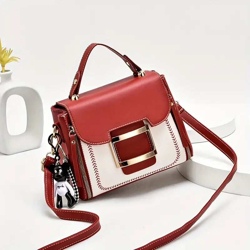 Buckle Decor Crossbody Bag