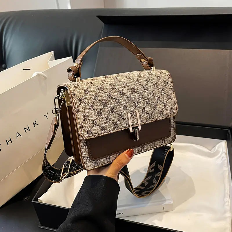 Luxurious Geometric Pattern Shoulder Bag