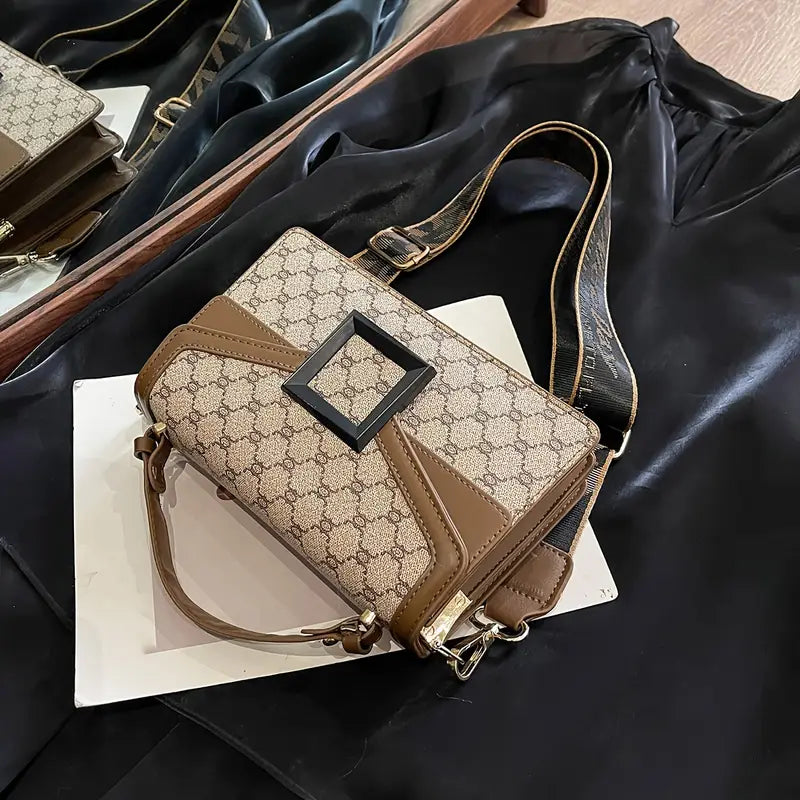 Classic Retro Pattern Mini Square Shoulder Bag