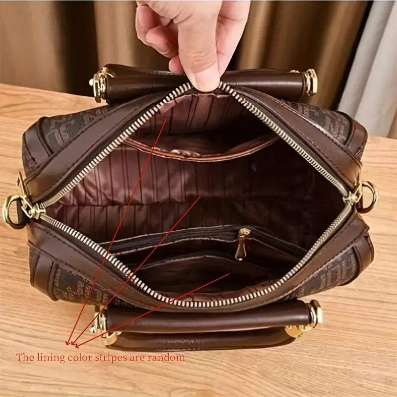 Designer-Inspired Boston Handbag for Women