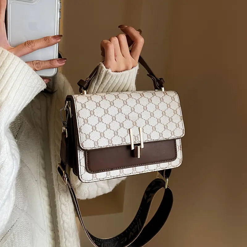 Luxurious Geometric Pattern Shoulder Bag