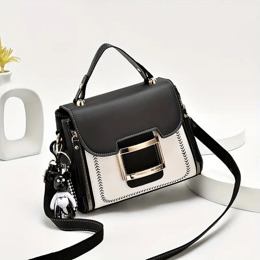 Buckle Decor Crossbody Bag