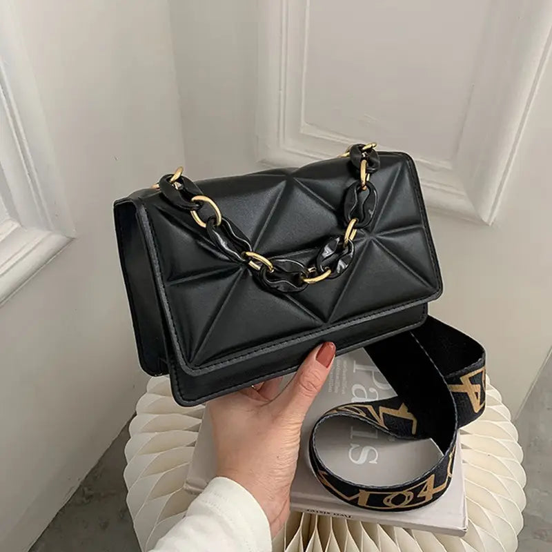 Faux Leather Crossbody Bag for Women
