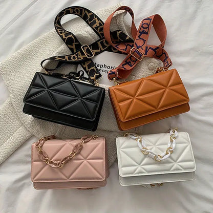 Faux Leather Crossbody Bag for Women