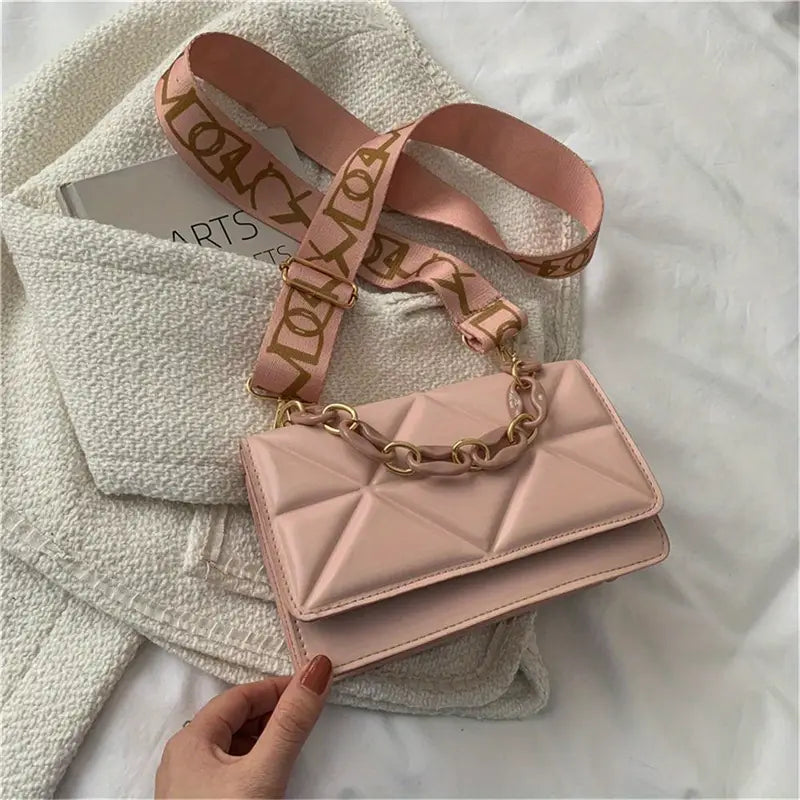 Faux Leather Crossbody Bag for Women