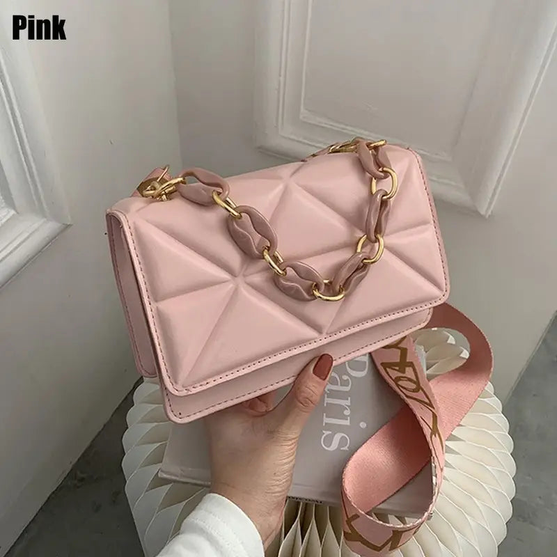 Faux Leather Crossbody Bag for Women