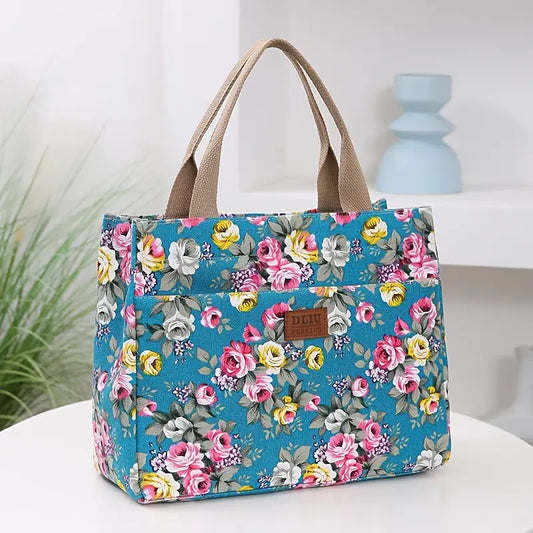 Fashion Floral Print Tote Bag