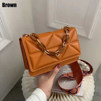 Faux Leather Crossbody Bag for Women