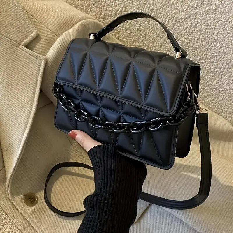 Minimalist Fashion Embossed Crossbody Bag