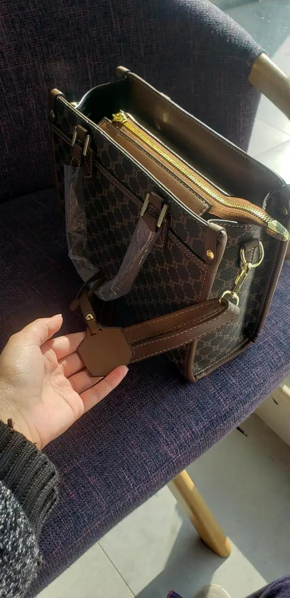 3PCS Set Fashionable Geometric Pattern Bag
