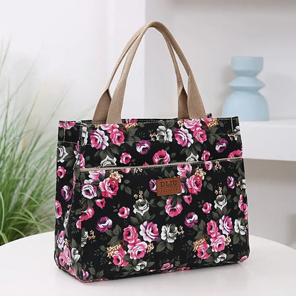Fashion Floral Print Tote Bag