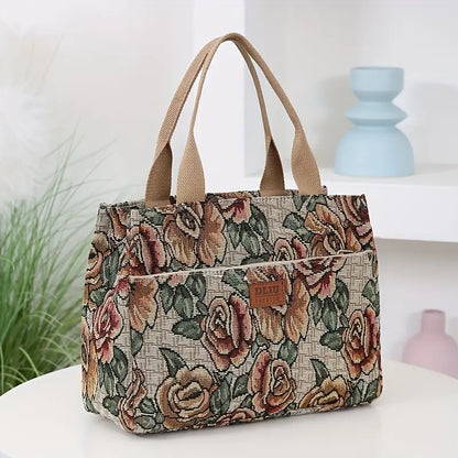 Thickened Knitted Jacquard Fabric Tote Bag