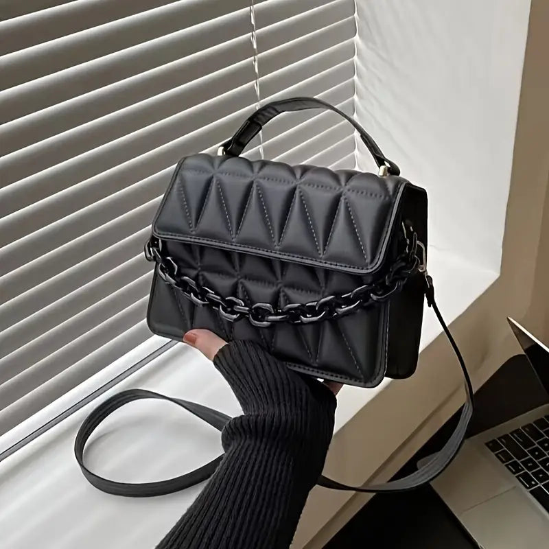 Minimalist Fashion Embossed Crossbody Bag