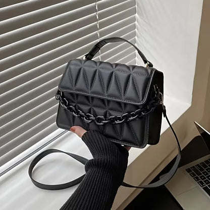 Minimalist Fashion Embossed Crossbody Bag