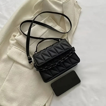 Minimalist Fashion Embossed Crossbody Bag