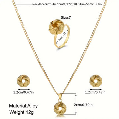 Jewelry Set Vintage Boho Knot Design