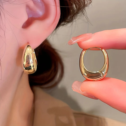 1 Pair Elegant Retro Golden