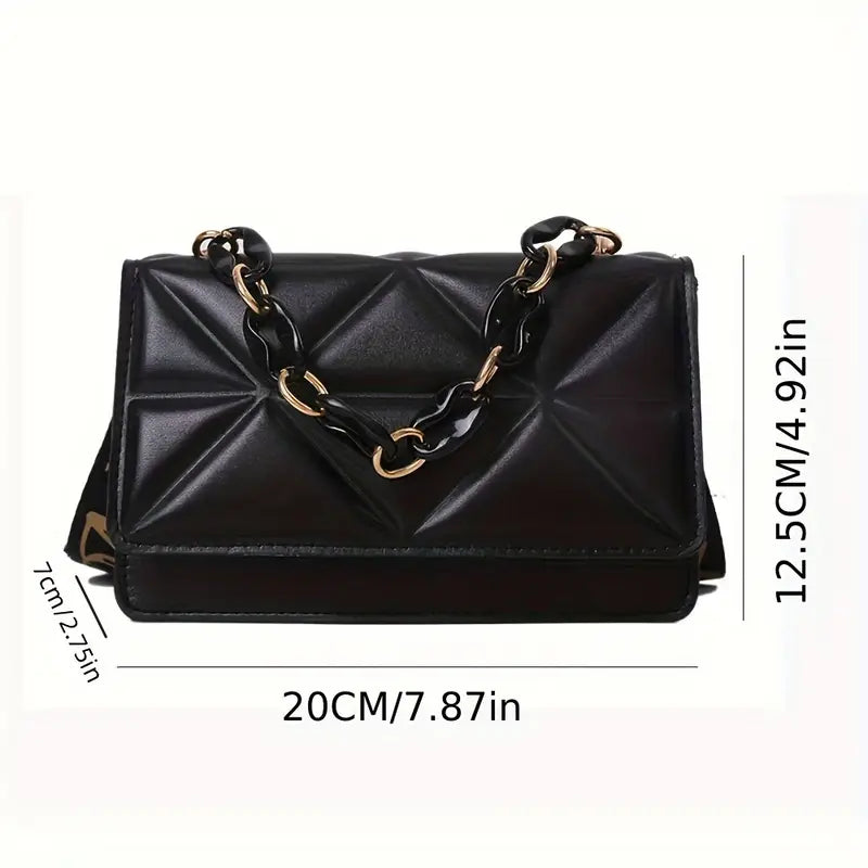 Faux Leather Crossbody Bag for Women