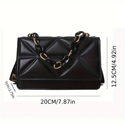Faux Leather Crossbody Bag for Women