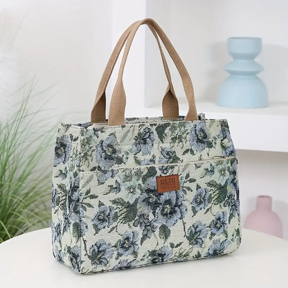 Thickened Knitted Jacquard Fabric Tote Bag