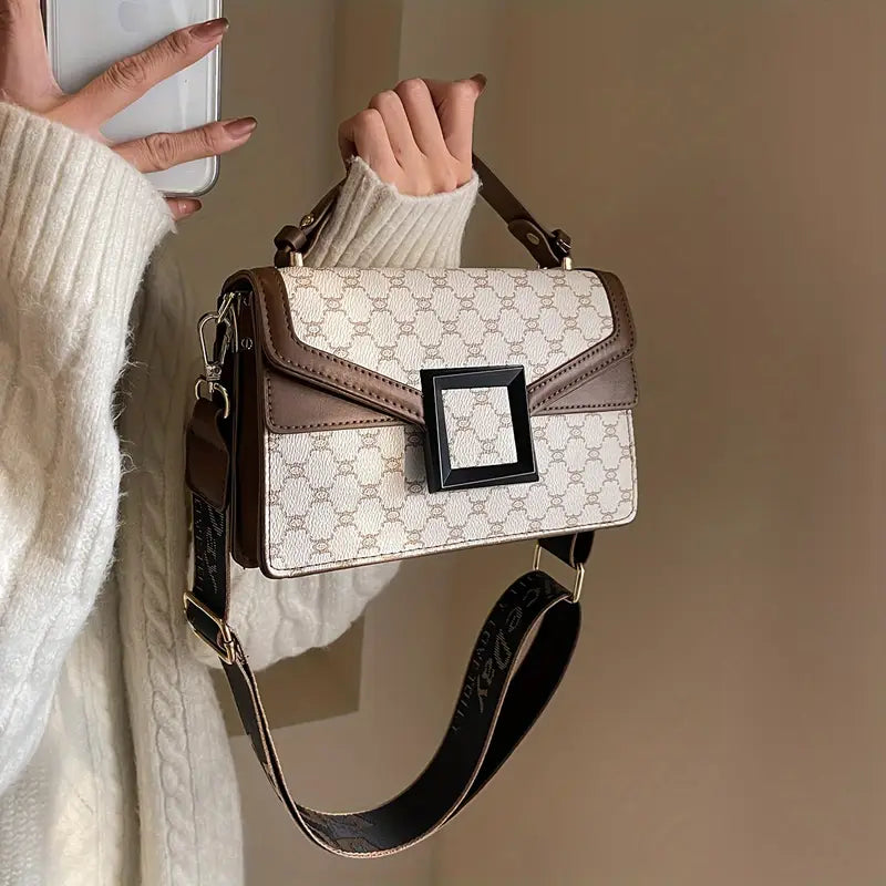 Classic Retro Pattern Mini Square Shoulder Bag