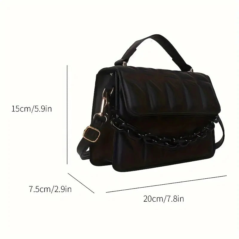 Minimalist Fashion Embossed Crossbody Bag