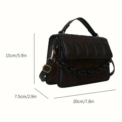 Minimalist Fashion Embossed Crossbody Bag